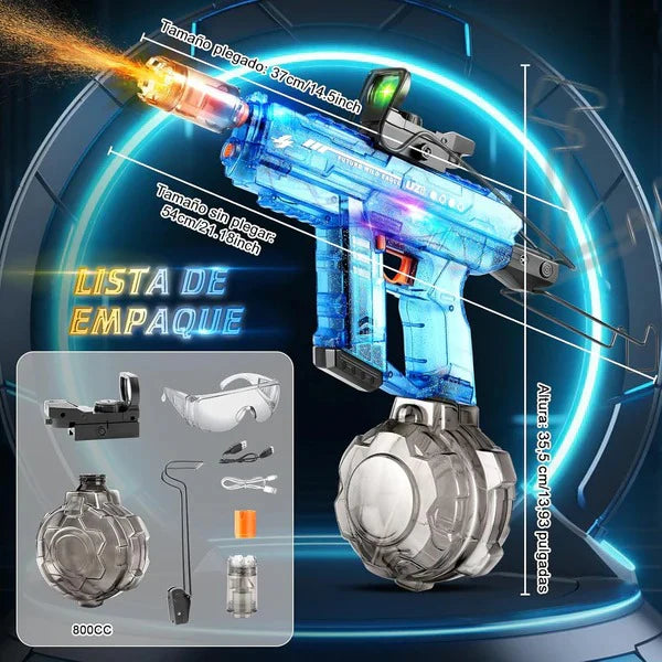 Pistola de Agua Eléctrica UZI RGB