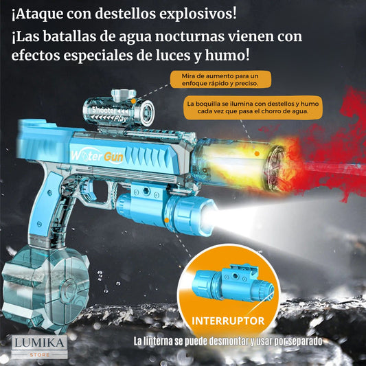 Pistola de agua RGB y Humo G18 -2026